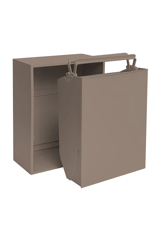 ReCollector kosz na śmieci ścienny Recycling box 30 x 15 x 40 cm brązowy SORT16BR