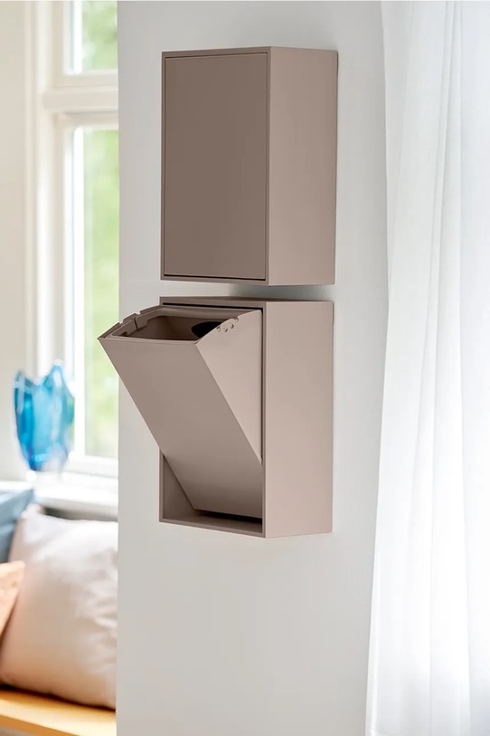 ReCollector kosz na śmieci ścienny Recycling box 30 x 15 x 40 cm SORT16BR