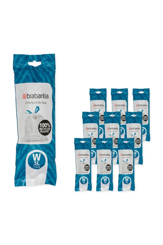 Brabantia Worki na śmieci 5 l biały 137884