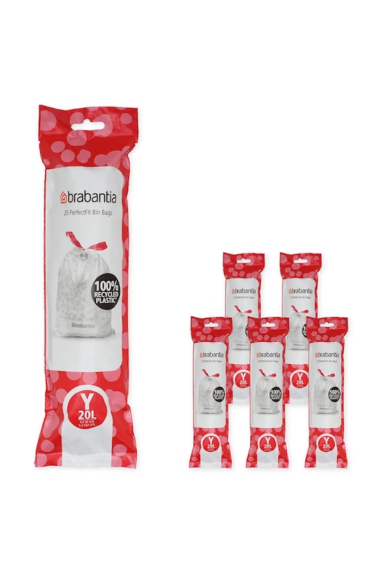 Brabantia worki na śmieci 20 l biały 138300.