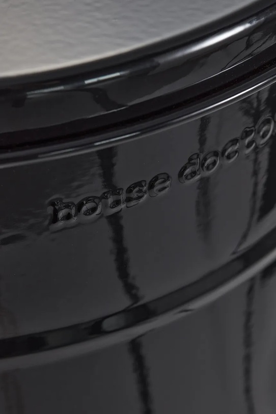 Kuchnia i bar House Doctor kosz na śmieci z żelaza 48 x 25,5 cm 203230330 czarny