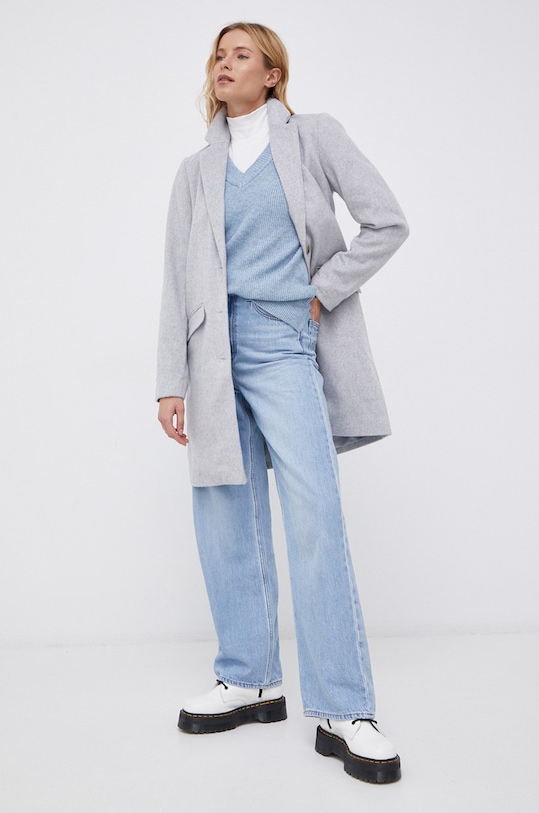 Vila - Palton cu captuseala gri 14056450