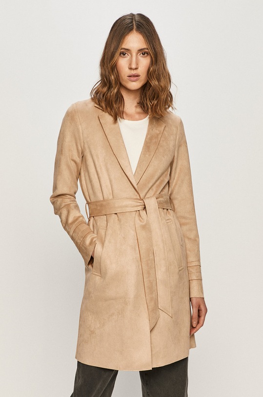 Vila - Palton necaptusit bej 14059362