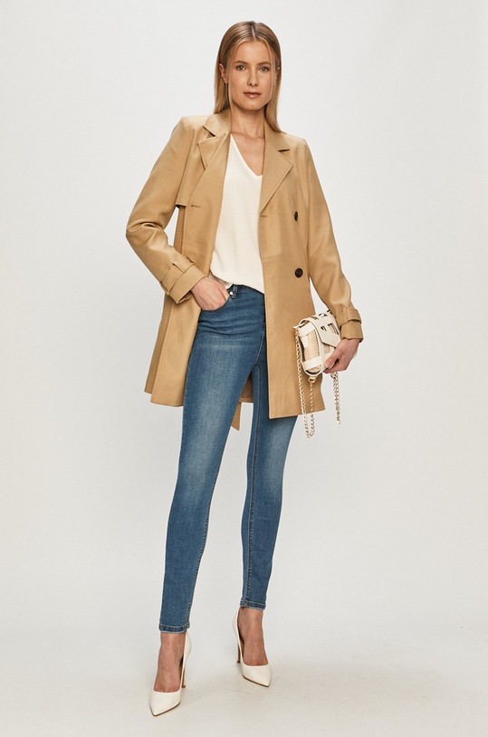 Vero Moda - Trencz nieocieplane beżowy 10239411