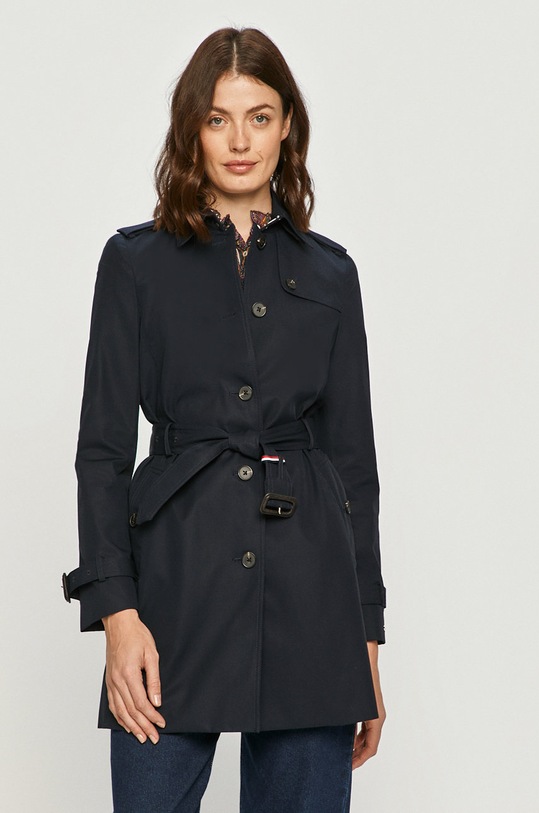 Tommy Hilfiger - Trencz WW0WW24966 nieocieplane granatowy WW0WW24966