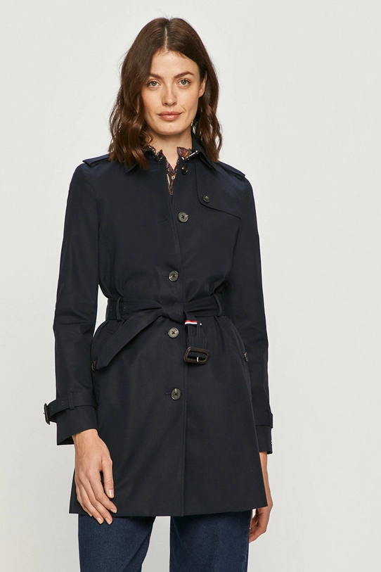 Tommy Hilfiger trench cu captuseala bleumarin WW0WW24966