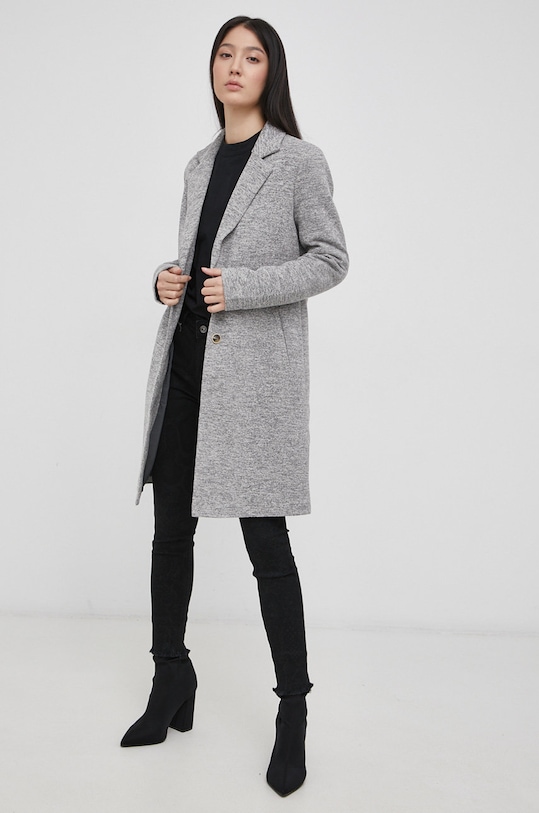 Only Płaszcz nieocieplane szary 15173066.LightGreyM