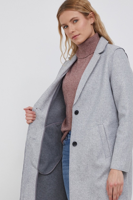 Vero Moda Płaszcz 10248801.LightGreyM szary