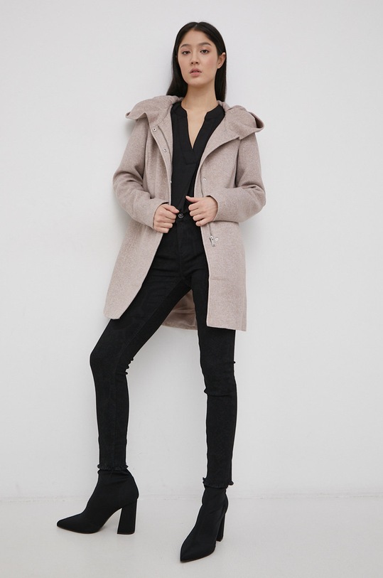 Vero Moda Płaszcz 10202688.Etherea beżowy AA00