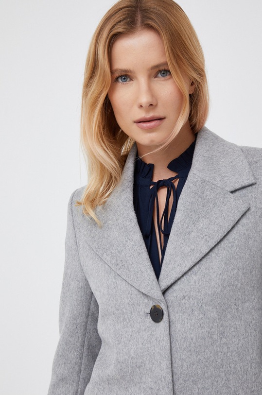 Selected Femme płaszcz wełniany szary 16079292.LightGreyM