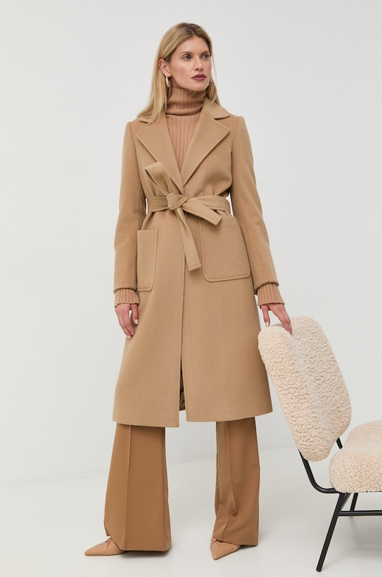 MAX&Co. płaszcz wełniany 40149722 beżowy AA00