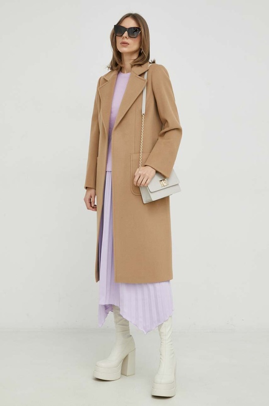 MAX&Co. płaszcz wełniany 40119723 beżowy AA00