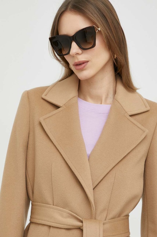 MAX&Co. płaszcz wełniany beżowy 40119723