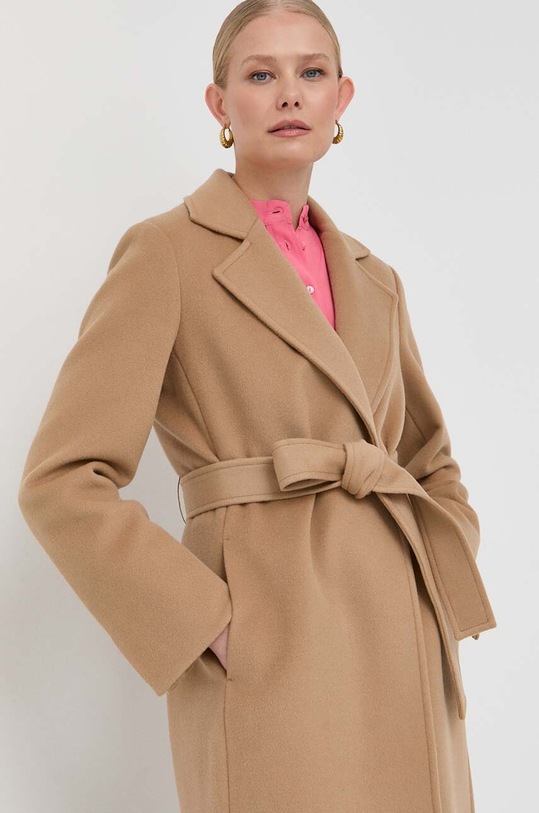 Шерстяное пальто MAX&Co. 40119523 бежевый