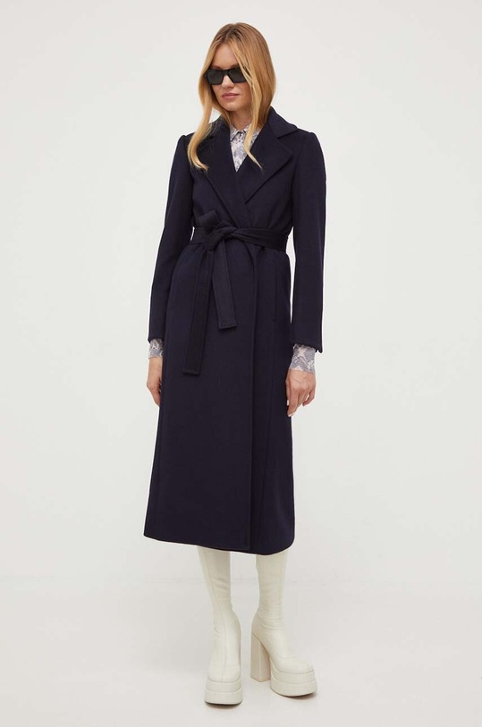 MAX&Co. cappotto in lana blu navy 40149523