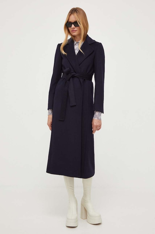 MAX&Co. cappotto in lana blu navy 40149523