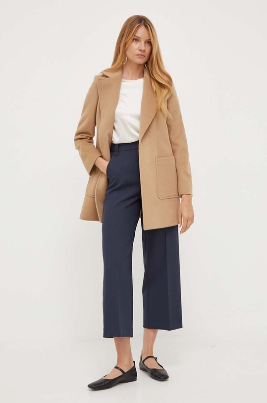Vlnený kabát MAX&Co. 40849923 béžová AA00