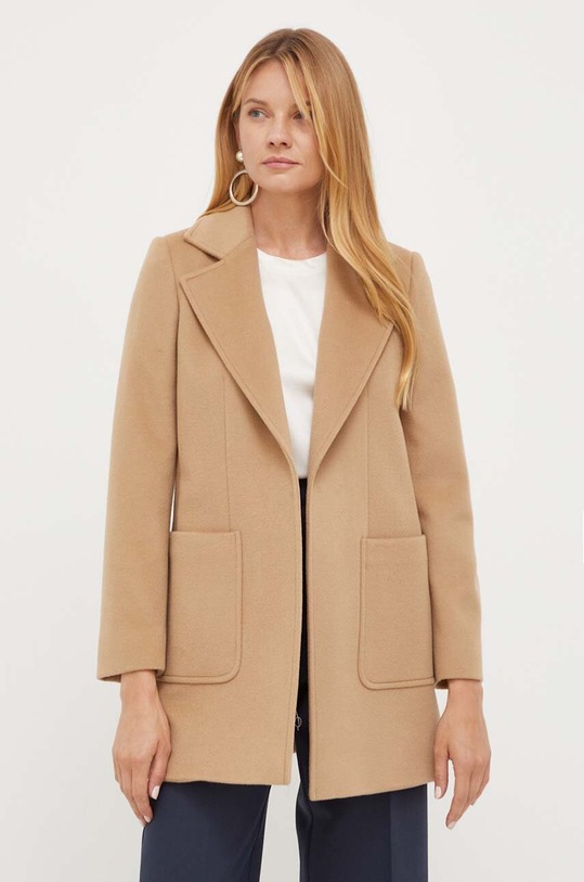 Vlnený kabát MAX&Co. béžová 40849923