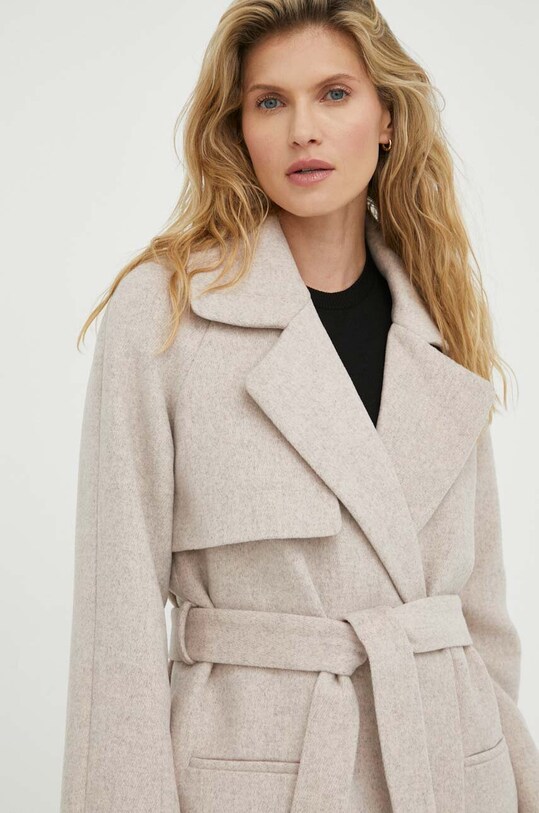 2NDDAY płaszcz wełniany Livia różowy 2000132513