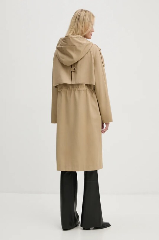Βαμβακερό παλτό BA&SH 1H22TED μπεζ AA00
