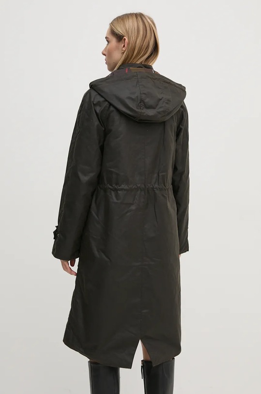 Odzież Barbour parka Long Cannich Wax LWX1264 zielony