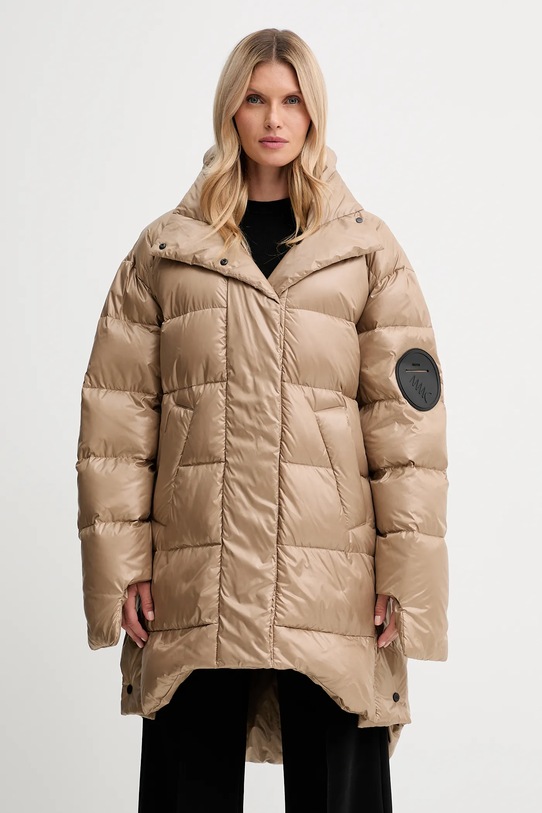 MMC STUDIO kurtka puchowa KARE bez kaptura beżowy KARE.COAT