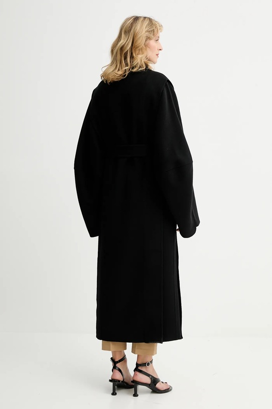 Odzież MMC STUDIO płaszcz wełniany VESPERE.COAT czarny