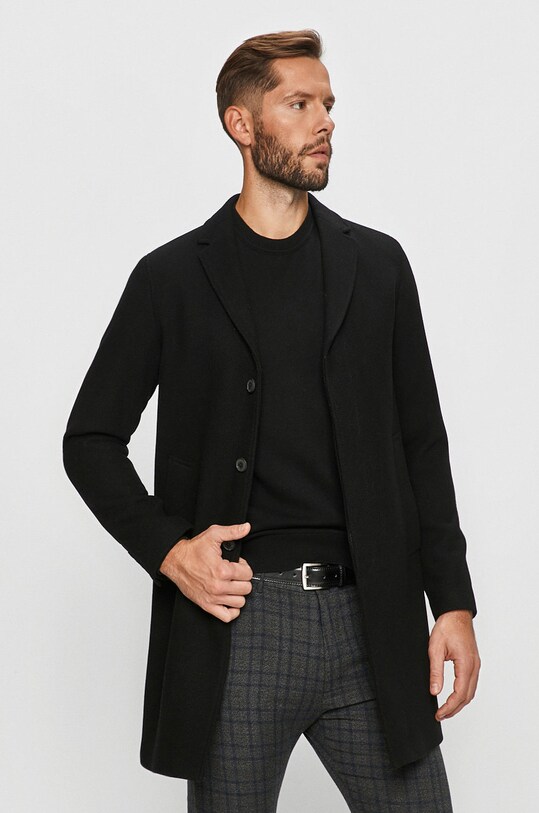 Selected Homme - Płaszcz bez kaptura czarny 16075841