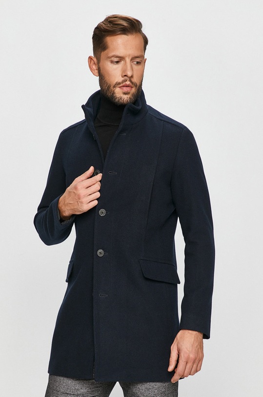 Selected Homme - Palton cu captuseala bleumarin 16075846