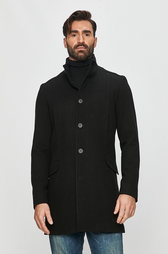 Selected Homme - Kabát bez kapucne čierna 16075846