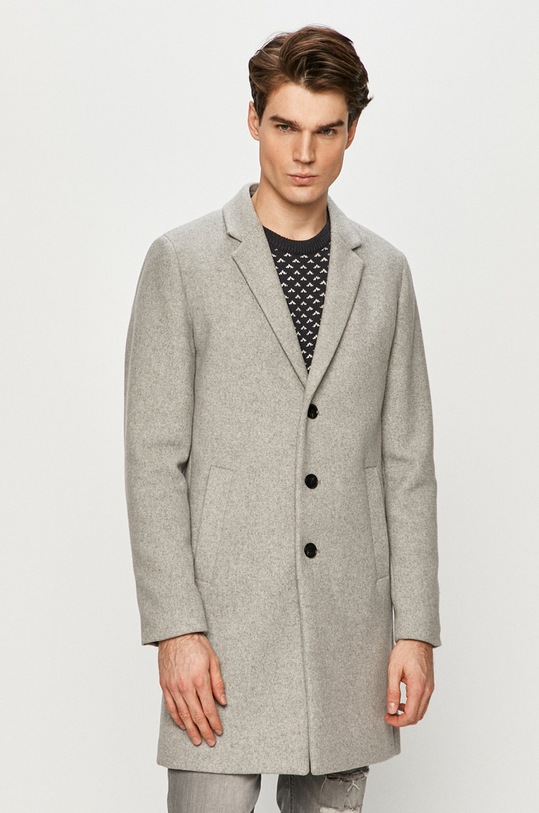 Jack & Jones - Płaszcz bez kaptura szary 12171374