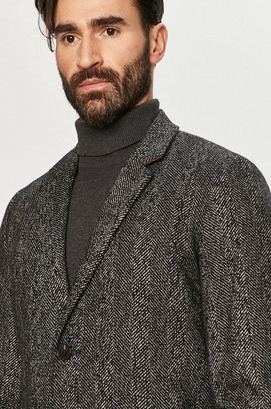 Jack & Jones - Płaszcz czarny 12171374