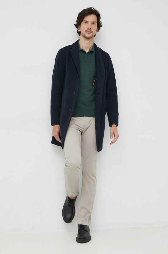 Selected Homme płaszcz wełniany 16081403.DarkSapphi granatowy AA00