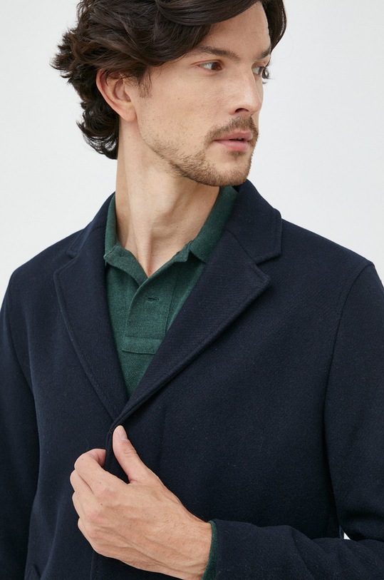 Selected Homme płaszcz wełniany 16081403.DarkSapphi granatowy