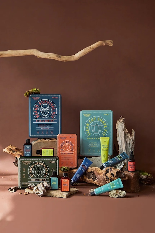 Potovalni kozmetični komplet Gentlemen's Hardware Getaway Grooming Kit 4 x 60 ml 4-pack GEN823UK