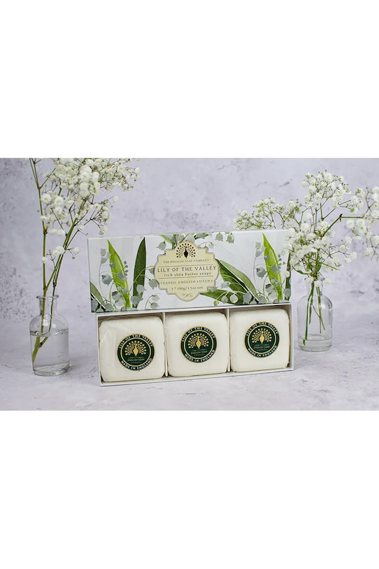 The English Soap Company szappanok készlete Lily Of The Valley 3 x 100 g 3 db 44SBE0010 többszínű AA00