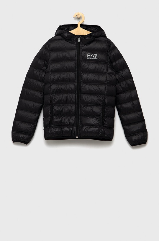 Dětská péřová bunda EA7 Emporio Armani s podšívkou černá 8NBB34.BN29Z