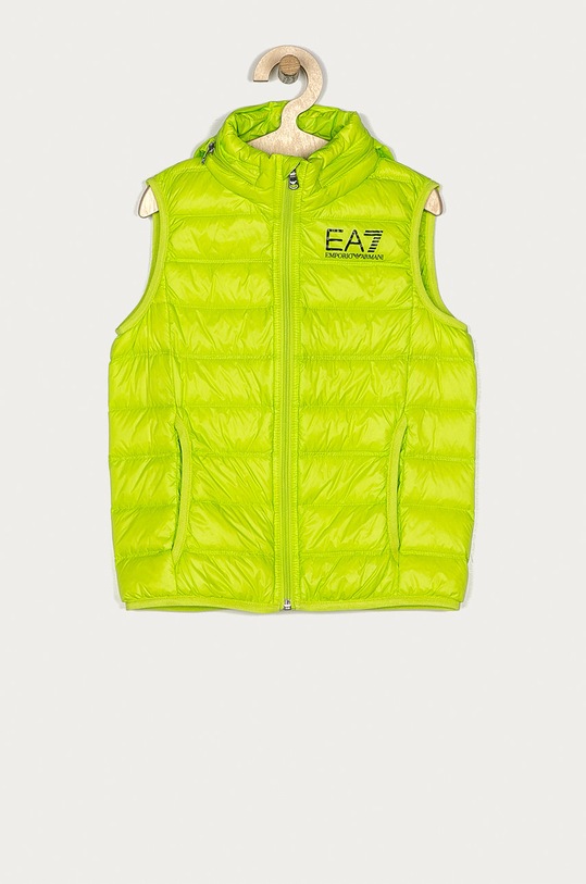 EA7 Emporio Armani - Bezrękawnik dziecięcy 104-164 cm 8NBQ01.BN29Z bez kaptura zielony 8NBQ01.BN29Z