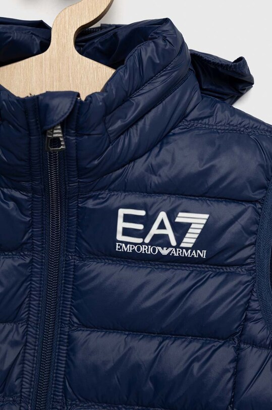 EA7 Emporio Armani vesta de puf pentru copii 8NBQ02.BN29Z bleumarin AA00