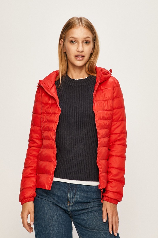 Only - Rövid kabát enyhén szigetelt piros 15156569