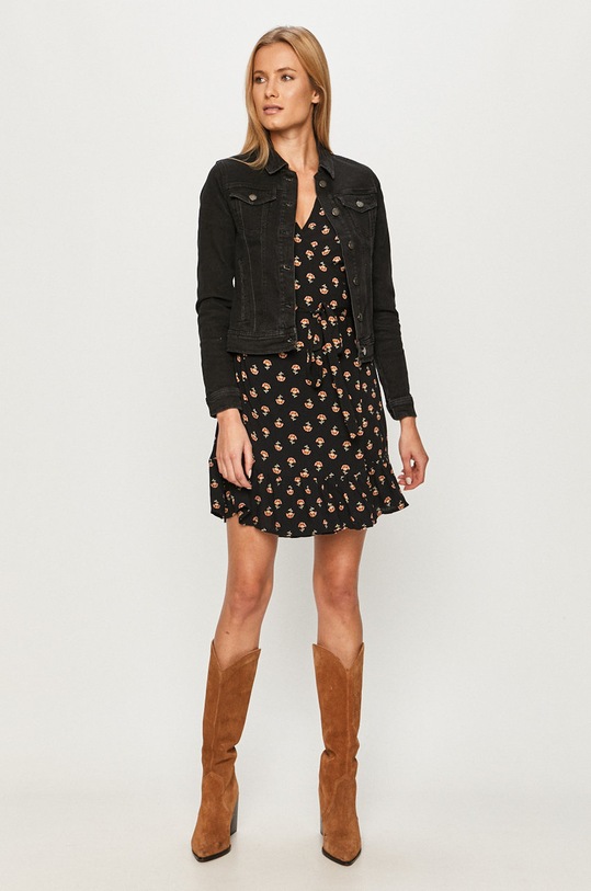 Jacqueline de Yong geacă din denim 15208304 negru AA00