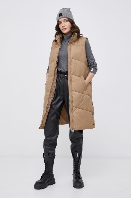 Vero Moda Bezrękawnik 10250638 brązowy AA00