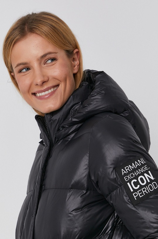 Páperová bunda Armani Exchange čierna 8NYB40.YNYNZ.NOS