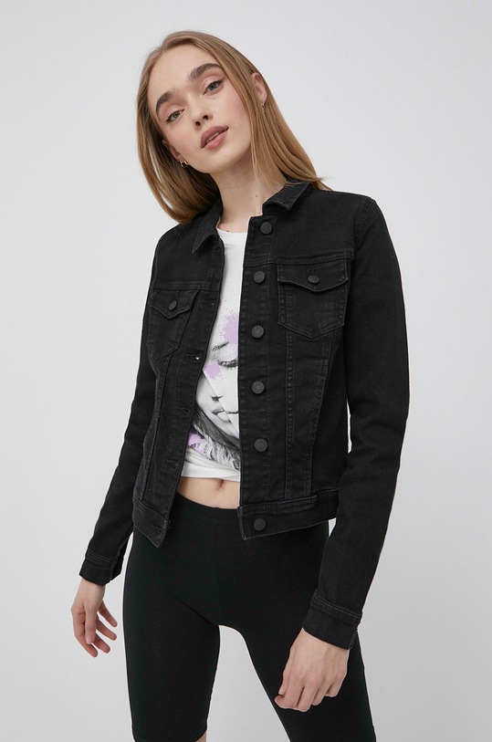 Only kurtka jeansowa bez kaptura czarny 15243147.BlackDenim