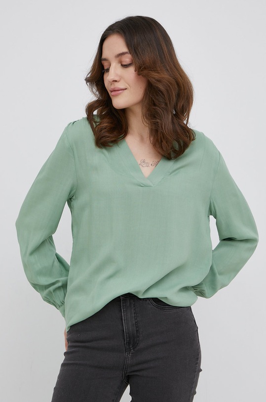 Blúzka JDY jednofarebný zelená 15212759.Basil