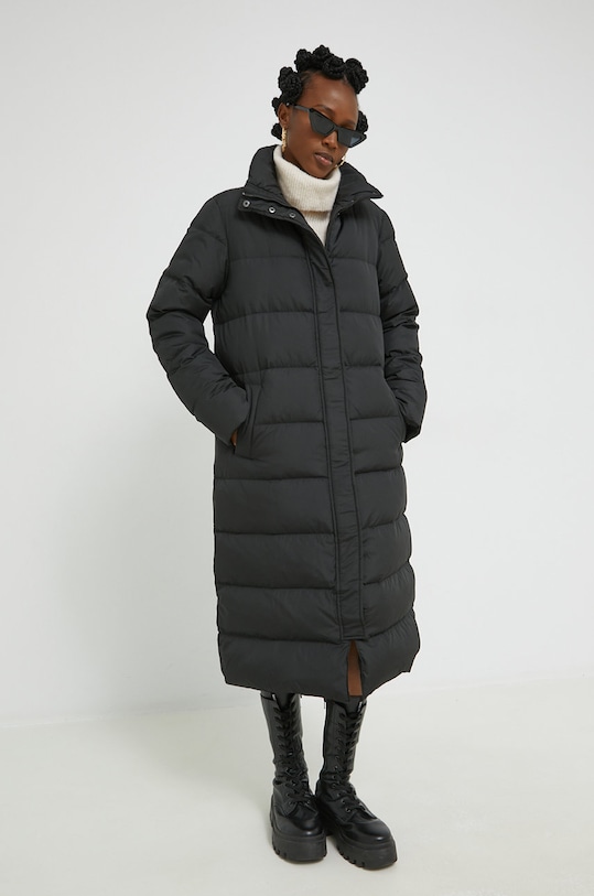 Vila kurtka puchowa bez kaptura czarny 14078154.Black