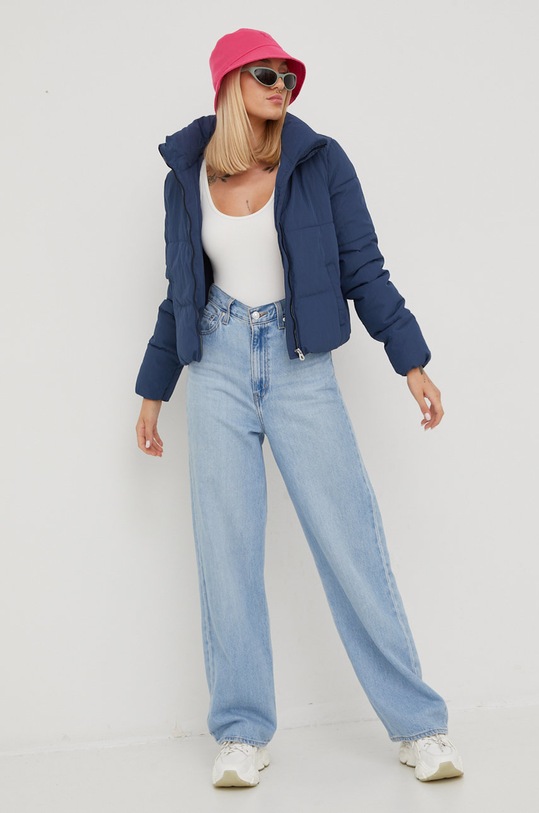 Only kurtka bez kaptura fioletowy 15205371.DarkDenim