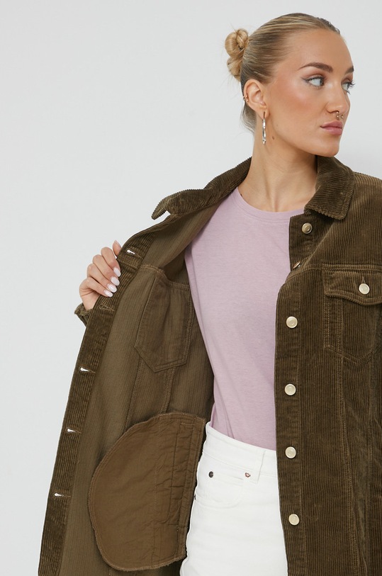 Odzież Only kurtka sztruksowa 15182101.Cub zielony