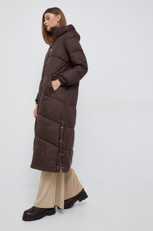 Jakna Vero Moda za prijelazno razdoblje smeđa 10270145.CoffeeBean
