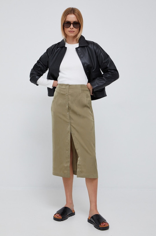 Selected Femme kurtka skórzana 16085305.Black czarny AA00